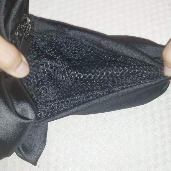 Hair Bun Cover Net Ribbon Clip Elegant Style Women's Hair Accessory - Picture 6 of 7